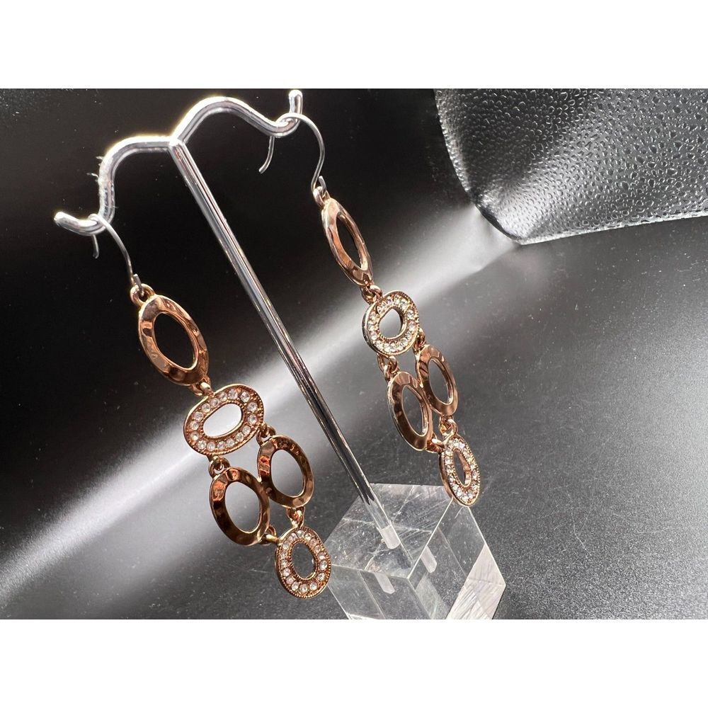 Rose Gold Chandelier Earrings
